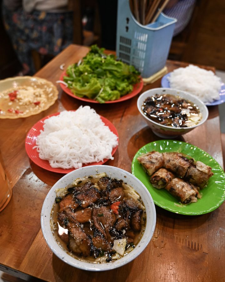 Bun Cha - Vietnamese grilled pork with rice vermicelli